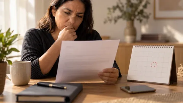 Carta de indeferimento do INSS ao lado de um calendário marcando o prazo para recorrer